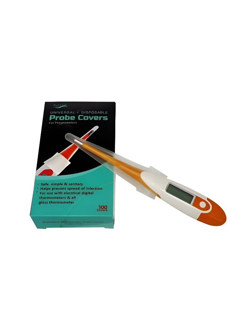 Premium Sterile Digital Thermometer Probe Covers Set of 100